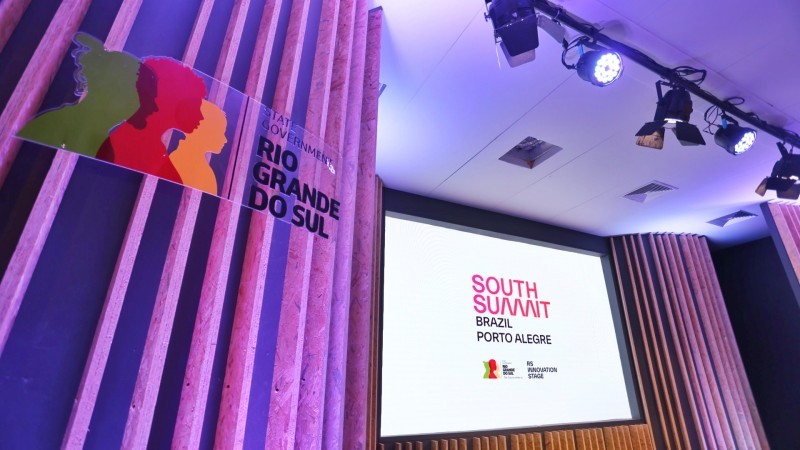 Tudo pronto no RS Innovation Stage, palco do governo do Estado no South Summit Brazil 2024