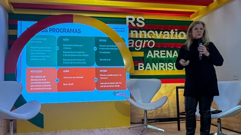 Clarice Lamb apresentou dados de startups no RS