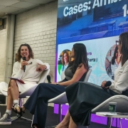 Secret&aacute;ria em exerc&iacute;cio da Sict, Mariela Portz, destacou o trabalho da qu&aacute;drupla h&eacute;lice